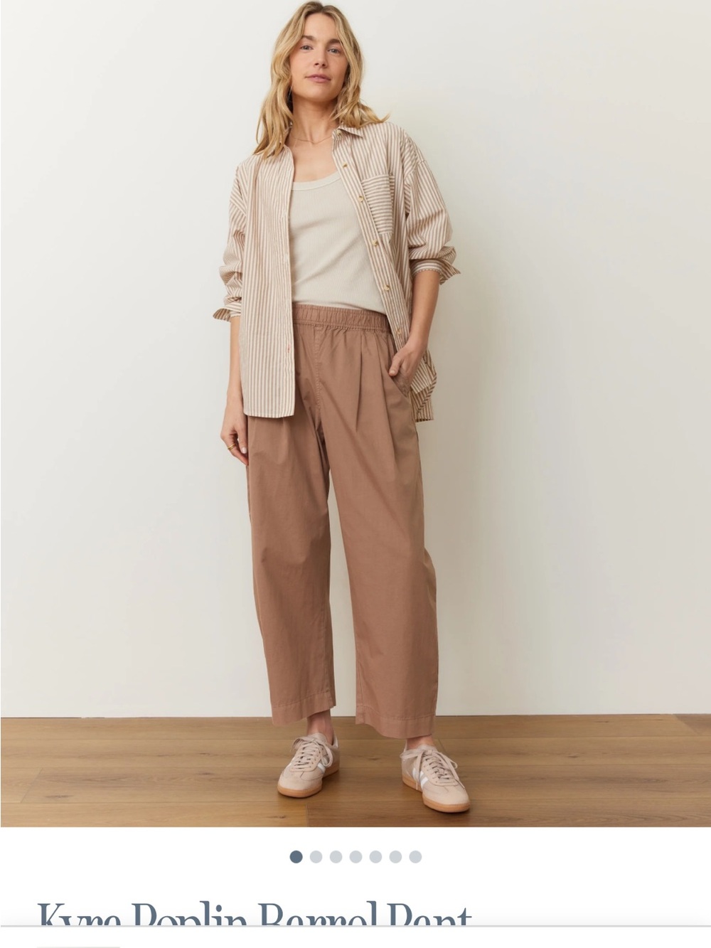 Marine Layer Kyra Poplin Barrel Pant